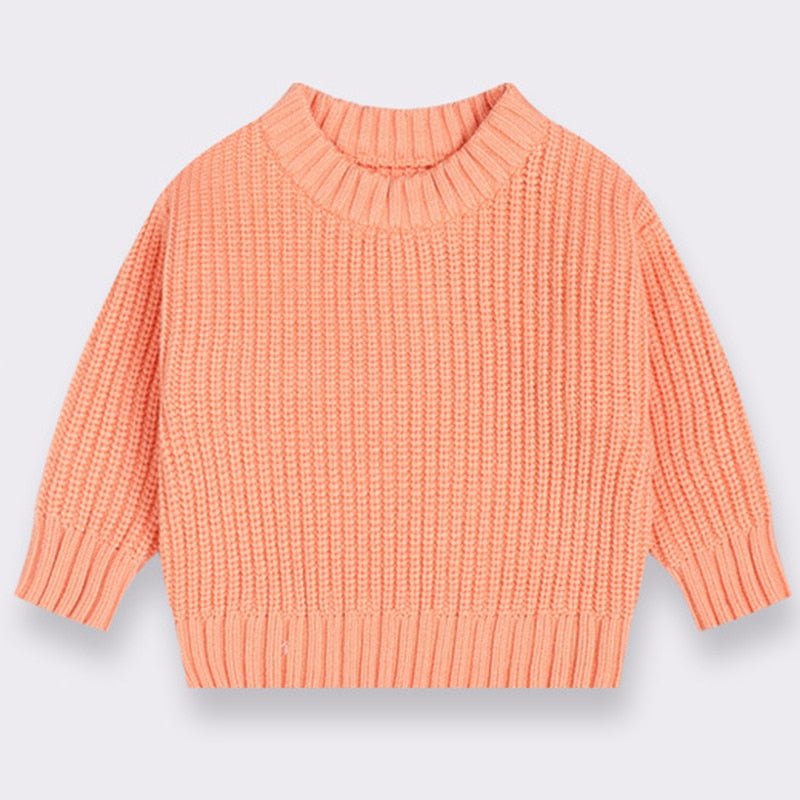 Cozy Kids' Round Neck Knit Sweater - JAC