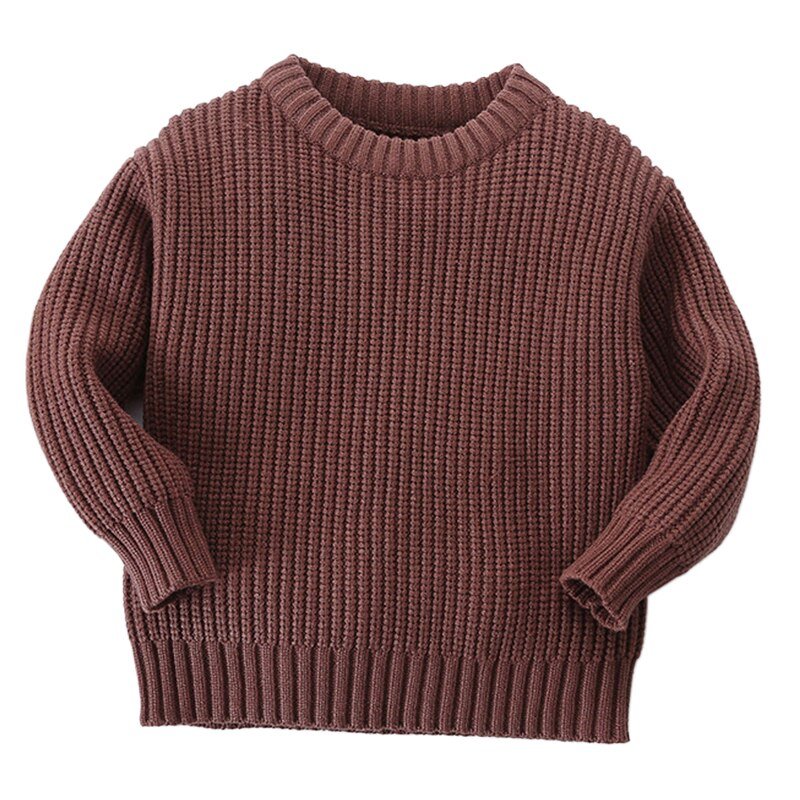 Cozy Kids' Round Neck Knit Sweater - JAC