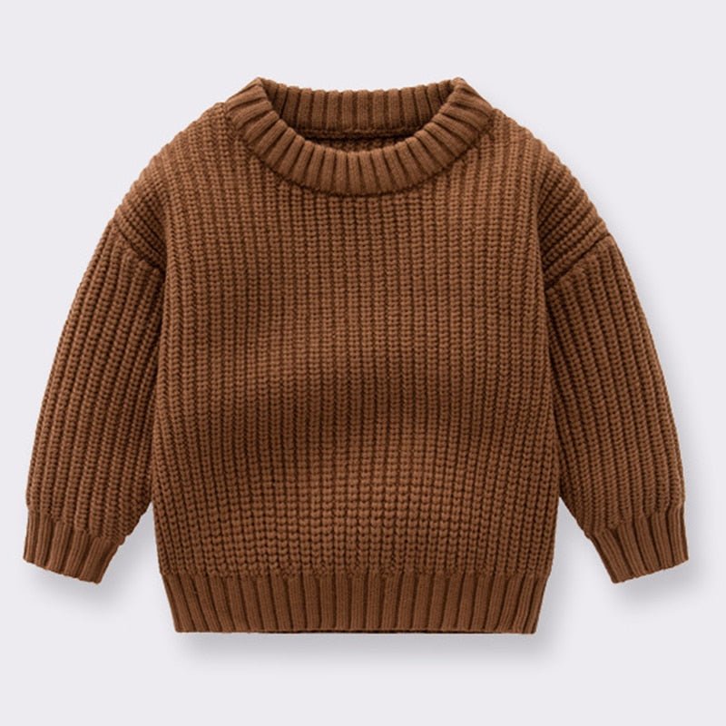 Cozy Kids' Round Neck Knit Sweater - JAC