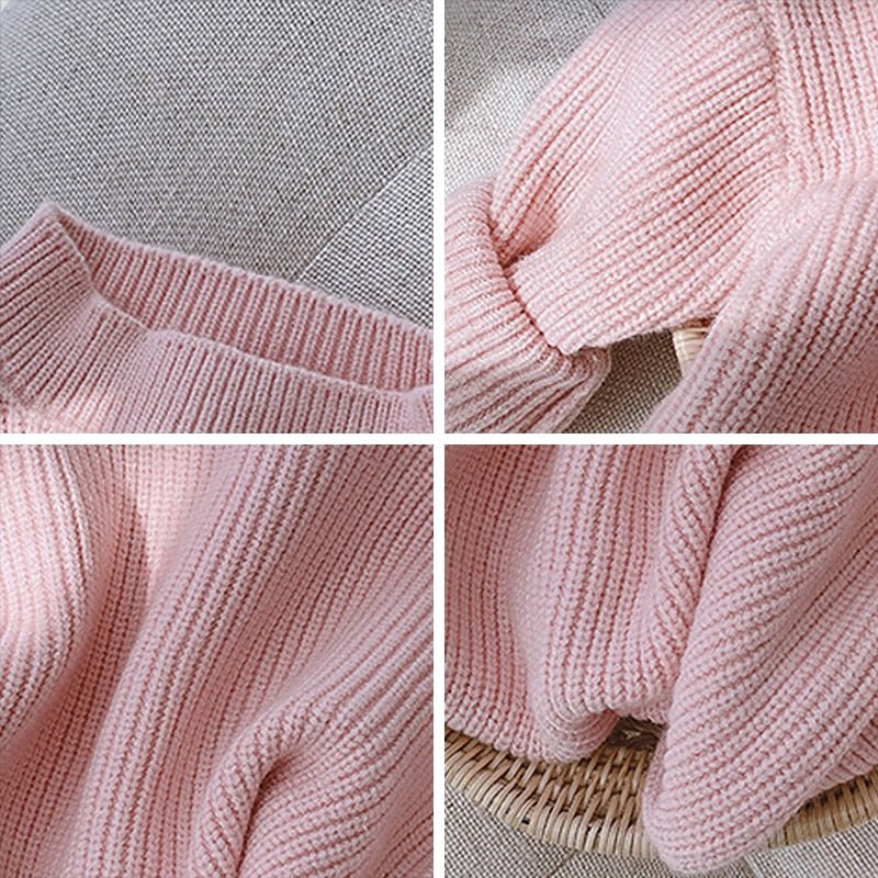 Cozy Kids' Round Neck Sweater - JAC