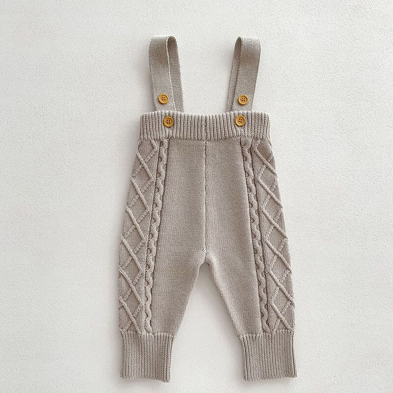 Cozy Knit Jumper with Overalls Set - JAC