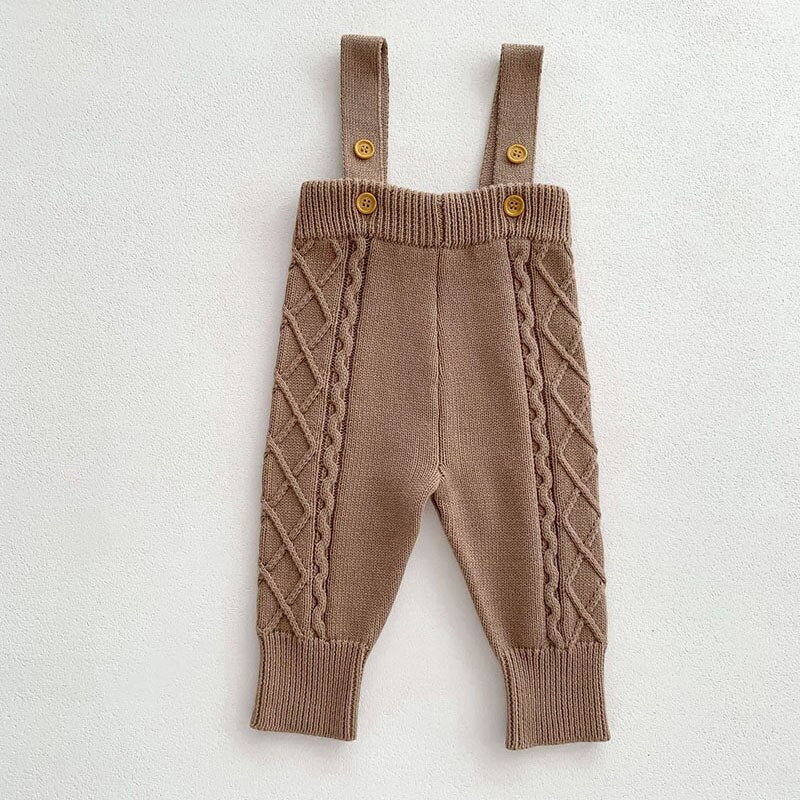 Cozy Knit Jumper with Overalls Set - JAC