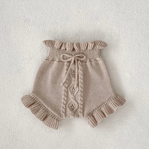 Cozy Knit Patterned Cardigan and Romper Set for Girls - JAC