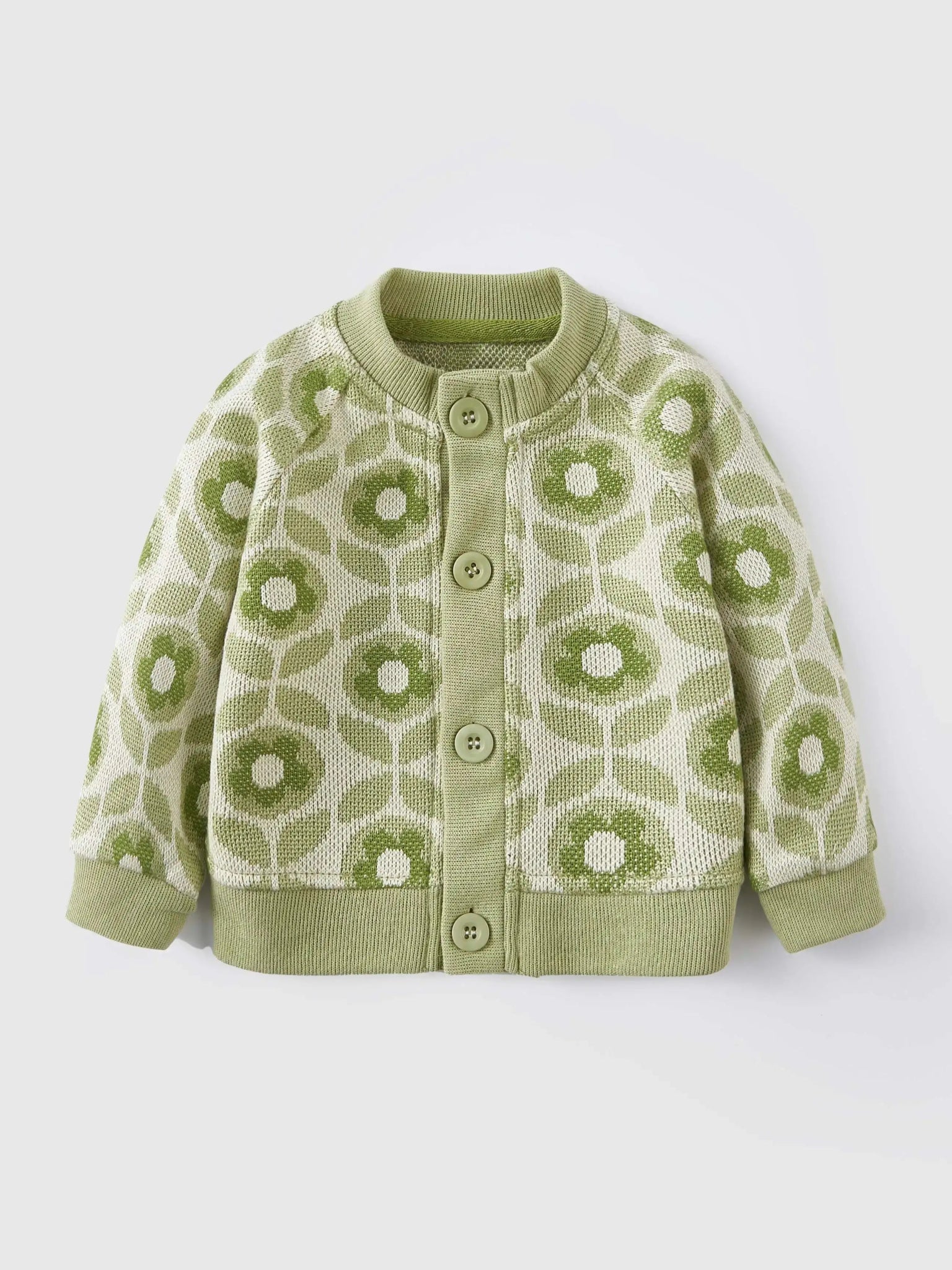 Cozy Knit Patterned Kids Cardigan - JAC