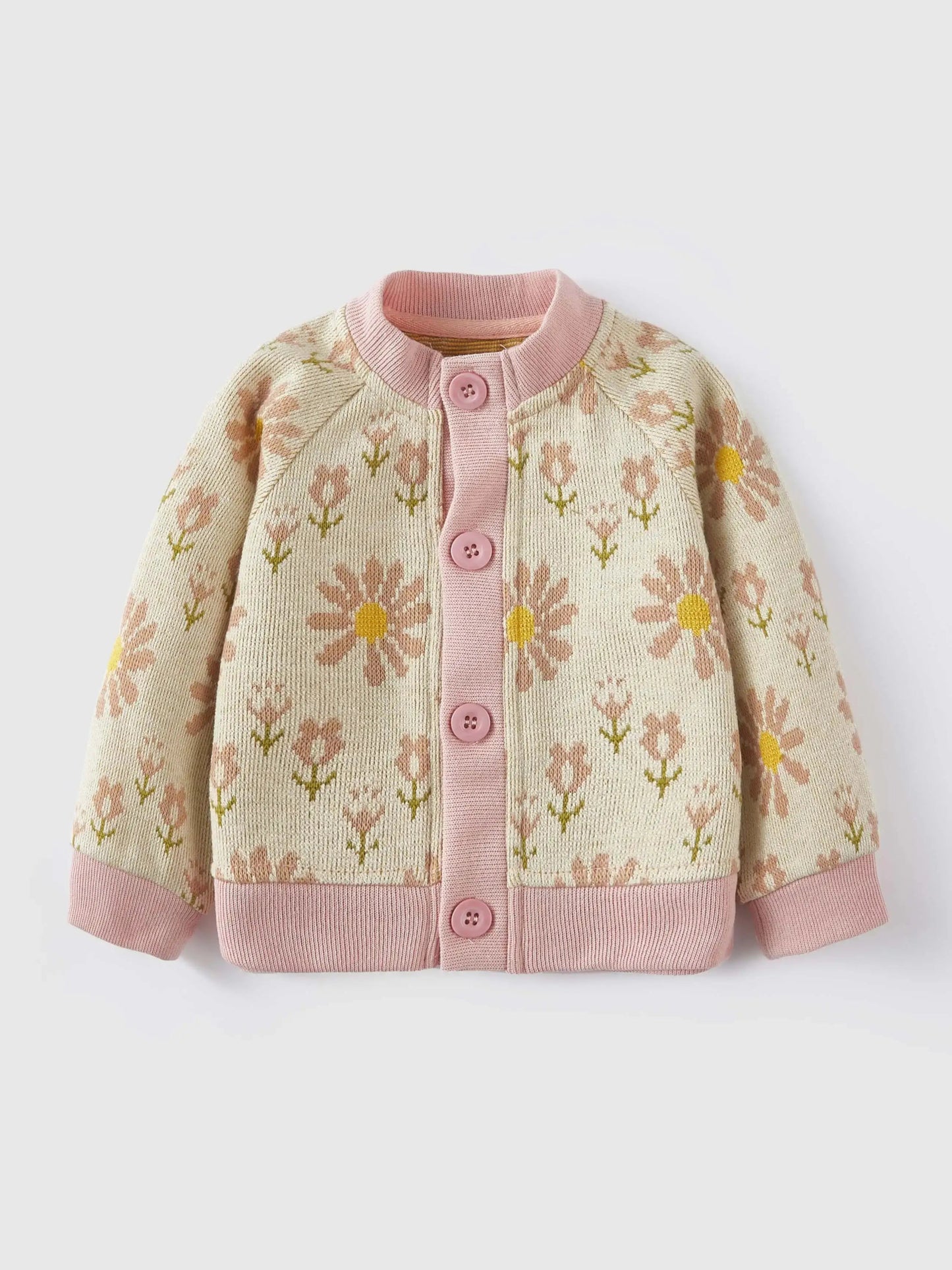 Cozy Knit Patterned Kids Cardigan - JAC