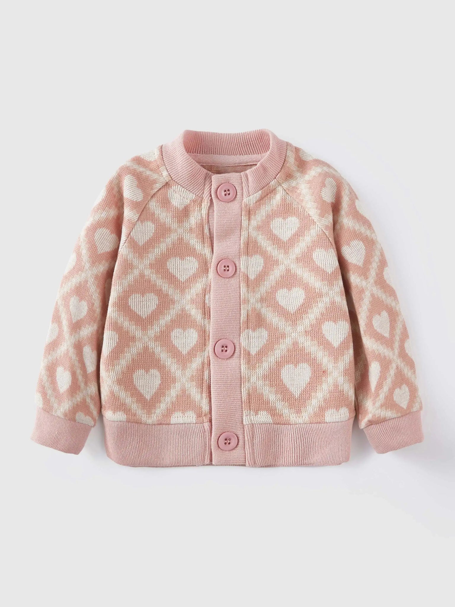 Cozy Knit Patterned Kids Cardigan - JAC