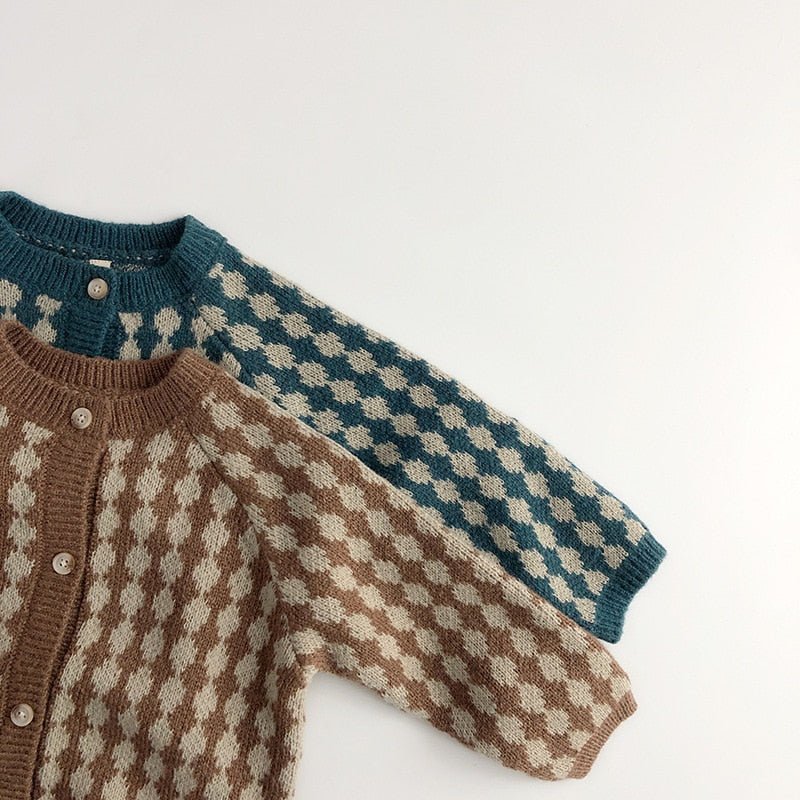 Cozy Knit Round Neck Cardigan for Kids - JAC