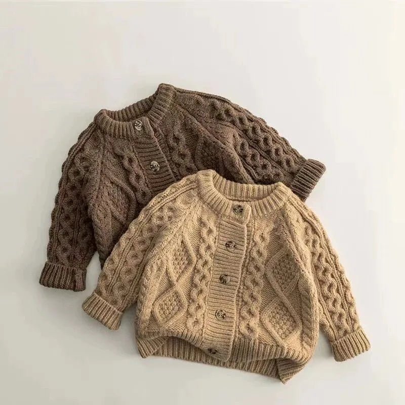 Cozy Knitted Unisex Kids Sweater Jacket for Autumn and Winter - JAC