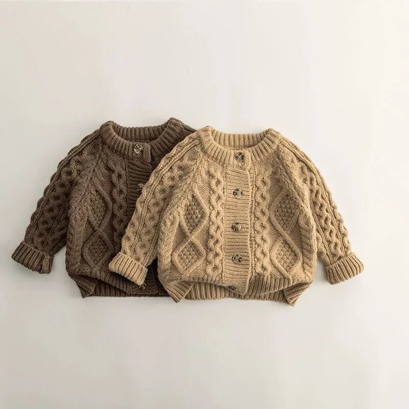 Cozy Knitted Unisex Kids Sweater Jacket for Autumn and Winter - JAC