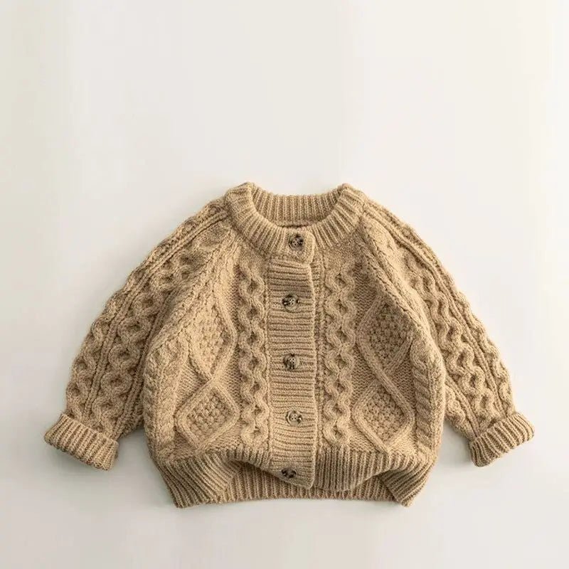 Cozy Knitted Unisex Kids Sweater Jacket for Autumn and Winter - JAC