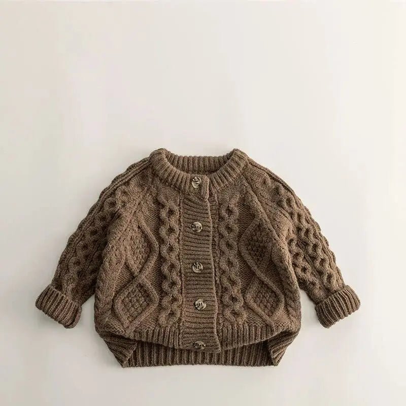 Cozy Knitted Unisex Kids Sweater Jacket for Autumn and Winter - JAC