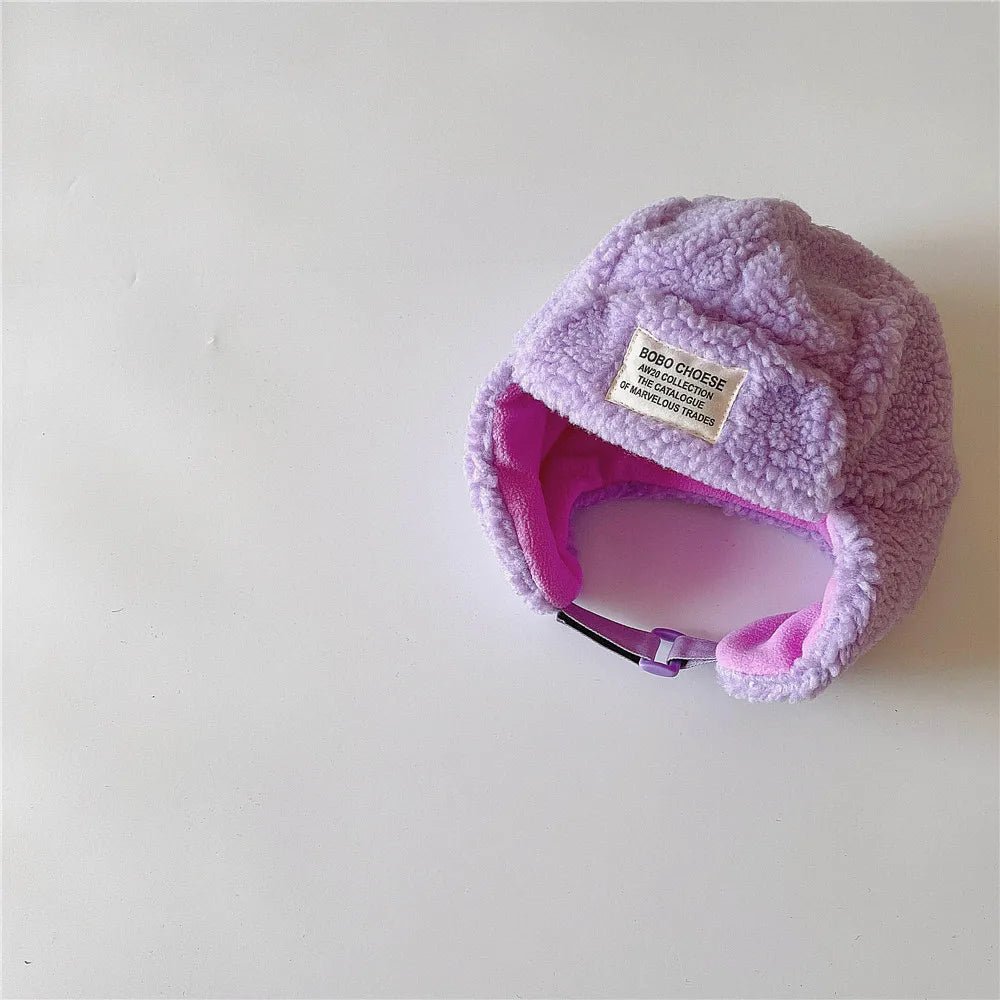 Cozy Lamb's Fleece Candy Color Children's Winter Hat - JAC