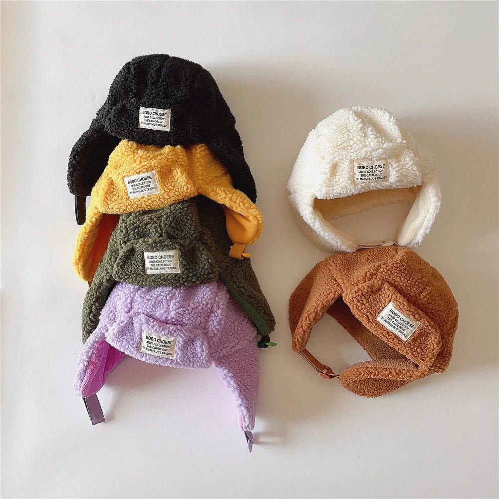 Cozy Lamb's Fleece Candy Color Children's Winter Hat - JAC