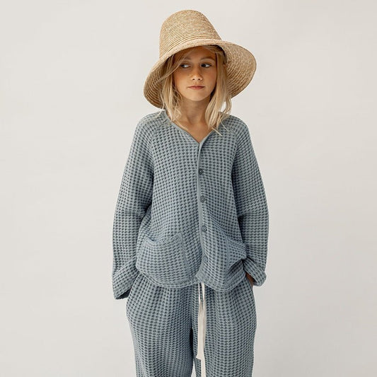 Cozy Organic Cotton Waffle Lounge Set - JAC