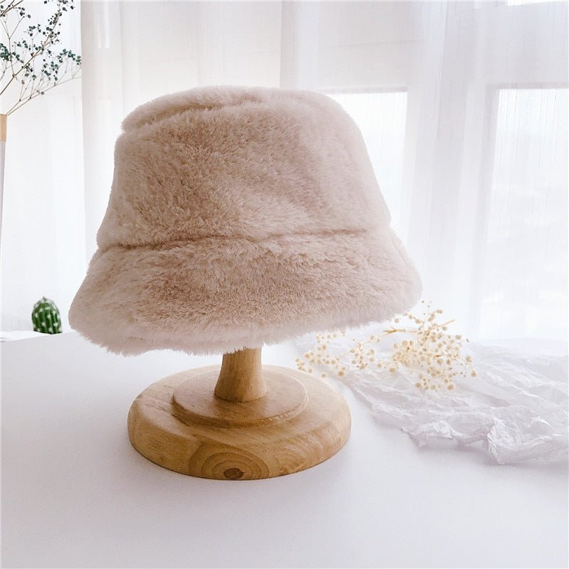 Cozy Teddy Bear Bucket Hat - Unisex, One Size - JAC