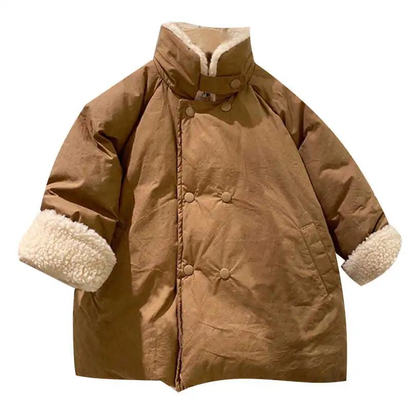 Cozy Wool Turtle Neck Parka for Kids - JAC