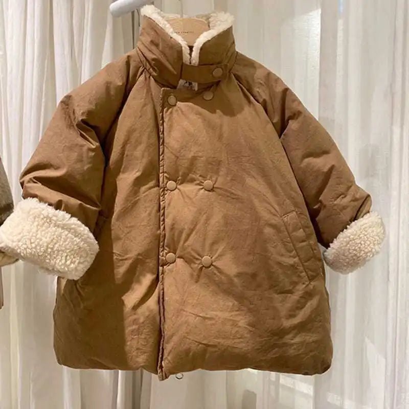 Cozy Wool Turtle Neck Parka for Kids - JAC