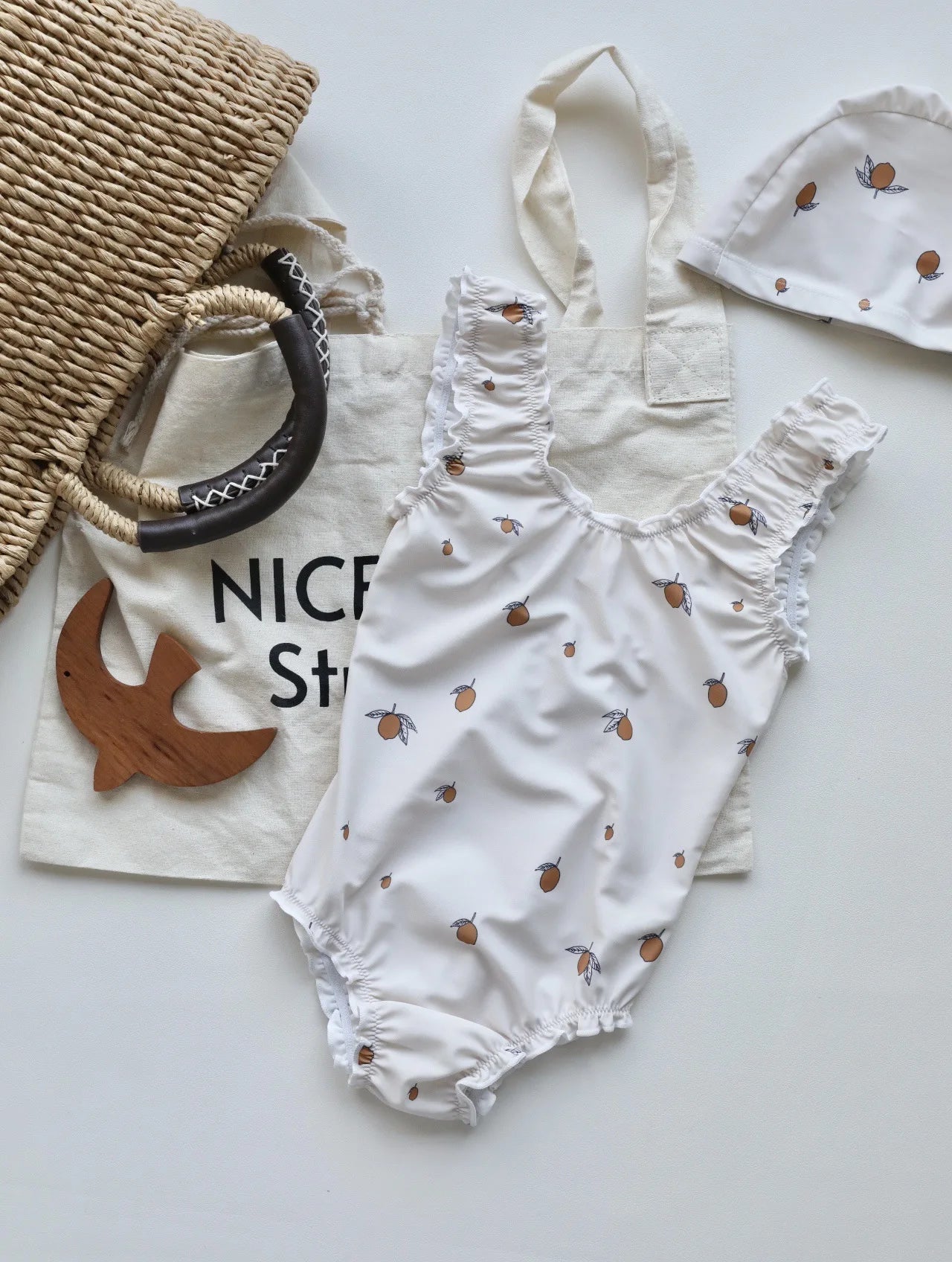 deer jonmi 2024 New Summer Toddlers Girls Princess Cute Swimwear Printed Backless Beach Bikini Children Two - piece Swimsuits - JAC