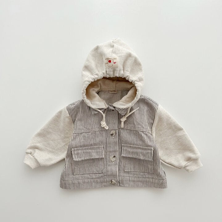 Denim Hooded Jacket Set for Boys - JAC