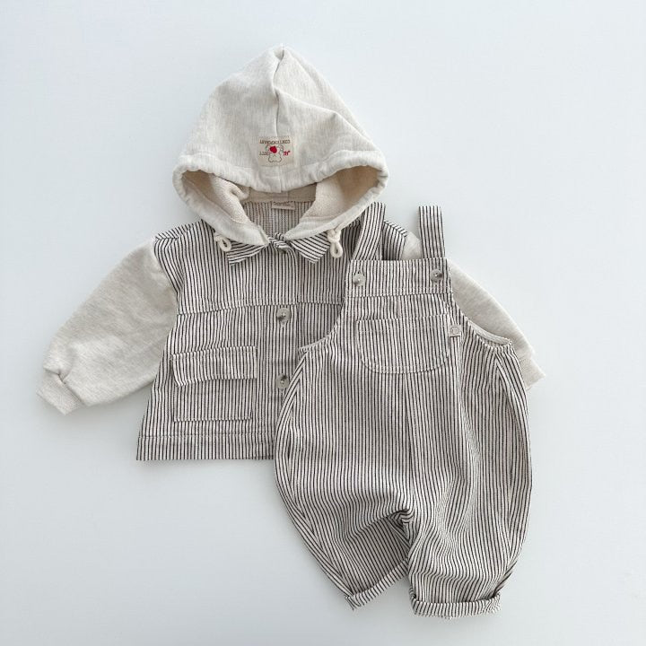 Denim Hooded Jacket Set for Boys - JAC