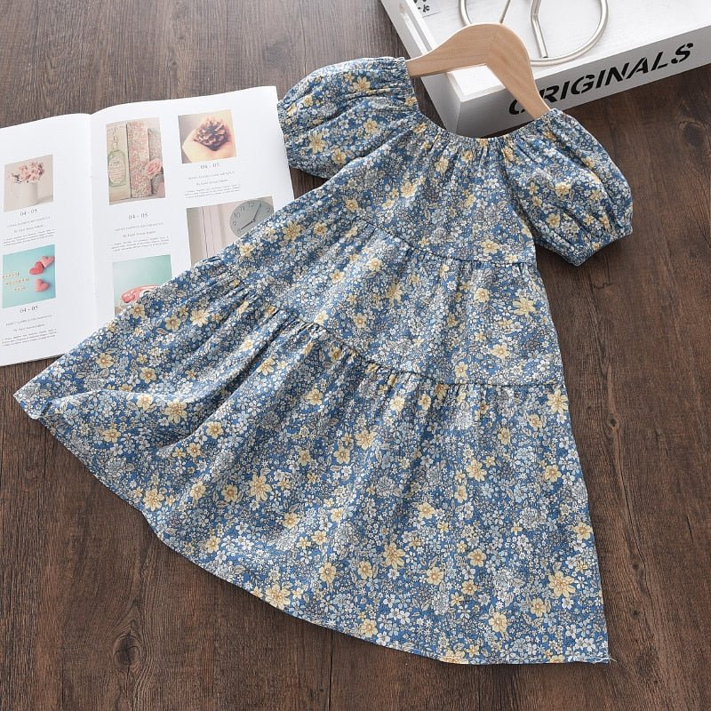 Floral Cotton Knee - Length Dress - JAC