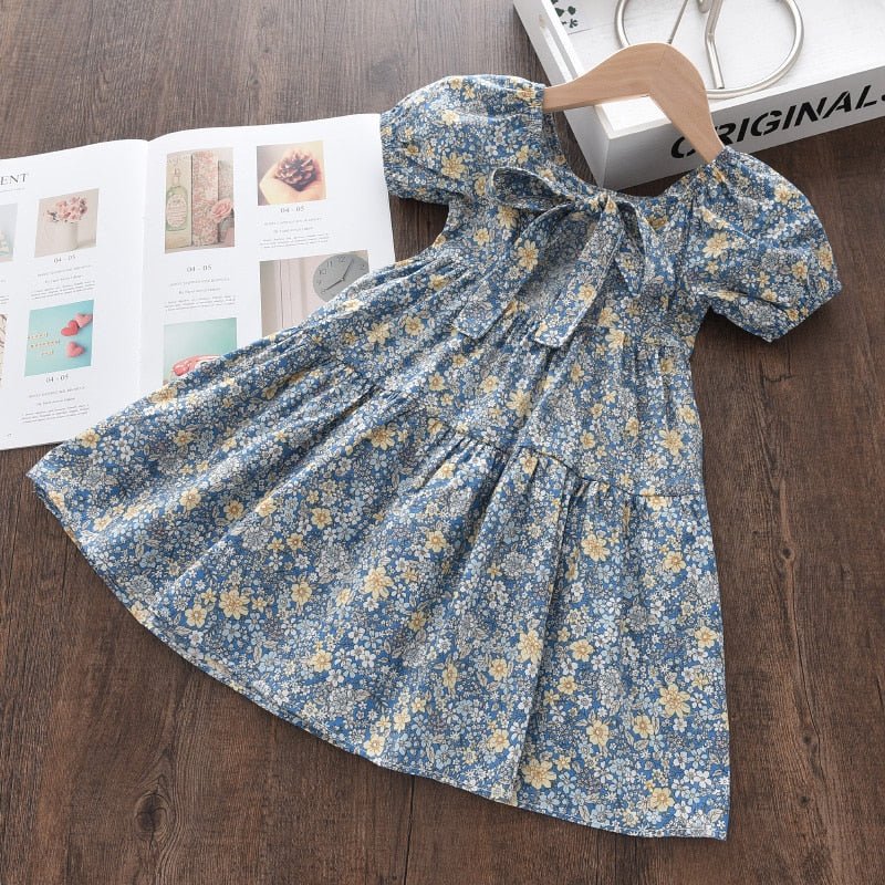 Floral Cotton Knee - Length Dress - JAC