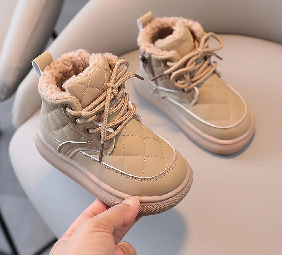 Furry Lined Chunky Winter Boots for Kids - JAC