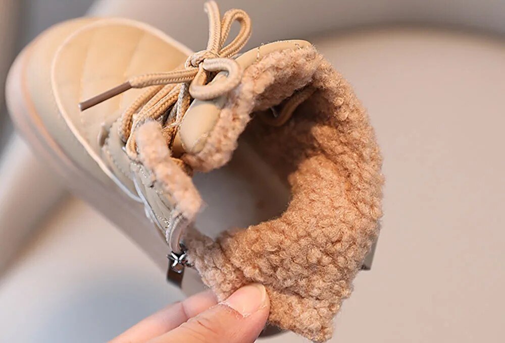 Furry Lined Chunky Winter Boots for Kids - JAC