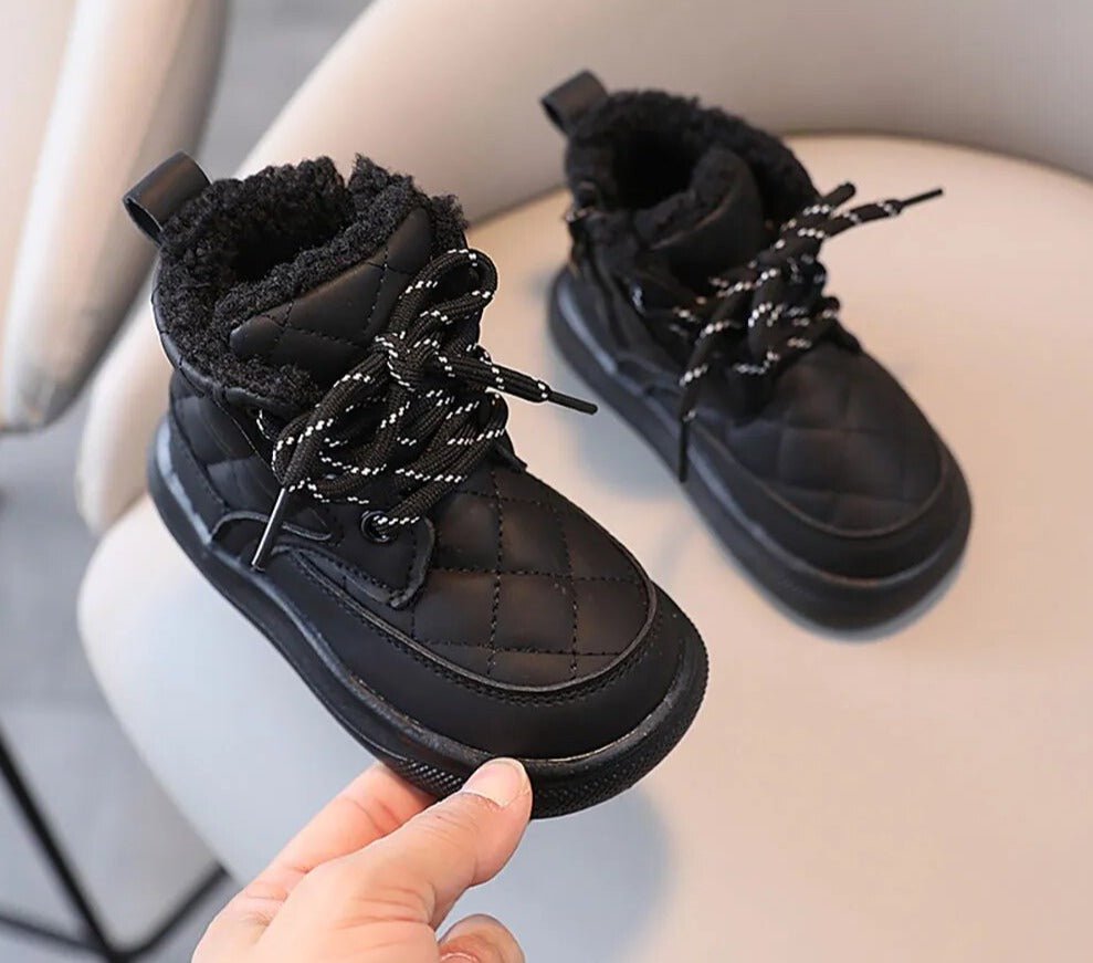 Furry Lined Chunky Winter Boots for Kids - JAC