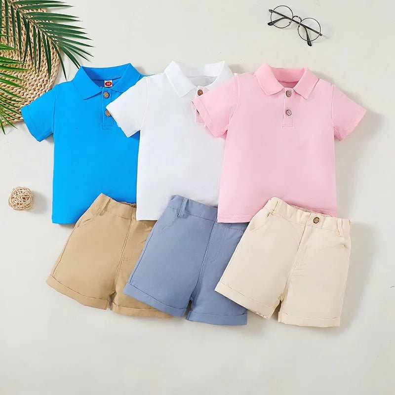 Gentleman Style Boys Polo Shirt and Shorts Set - JAC