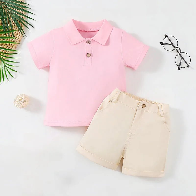 Gentleman Style Boys Polo Shirt and Shorts Set - JAC