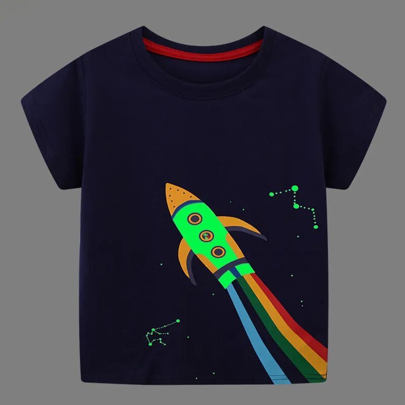 Glow - in - the - Dark Dino Tee for Boys - JAC