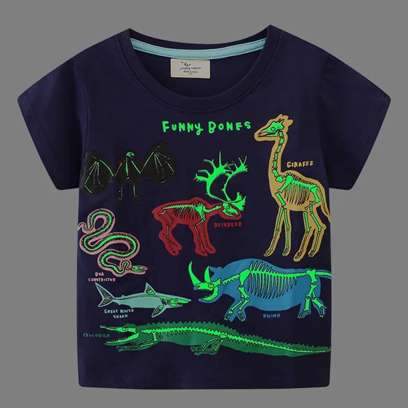 Glow - in - the - Dark Dino Tee for Boys - JAC