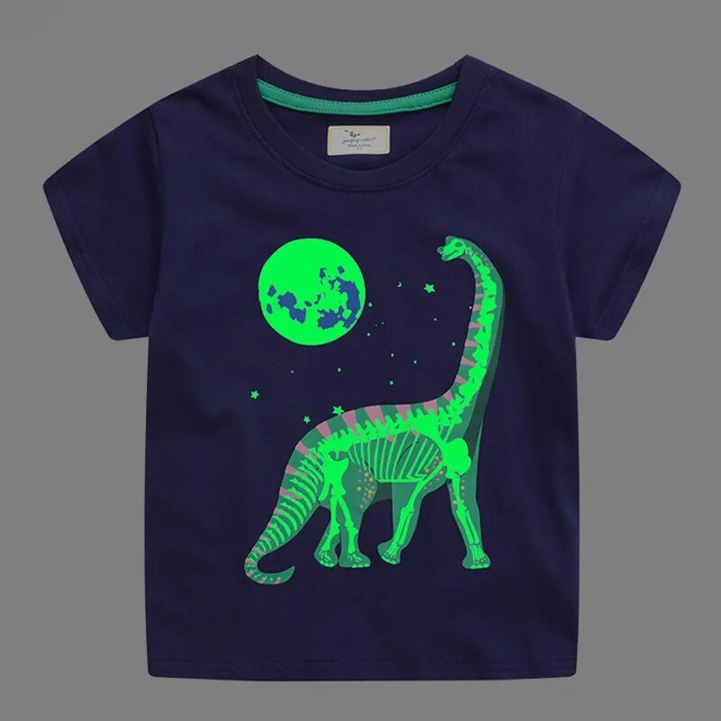 Glow - in - the - Dark Dino Tee for Boys - JAC