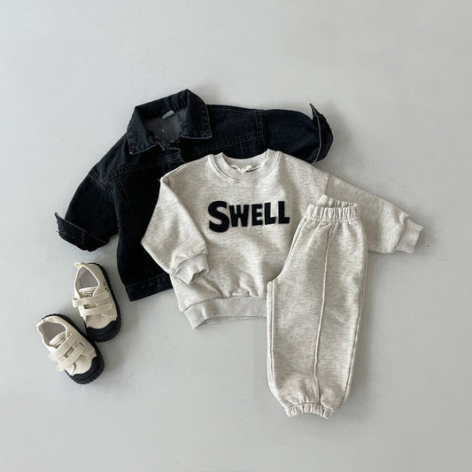 Grey Tracksuit Set for Kids (6M - 5Y) - JAC