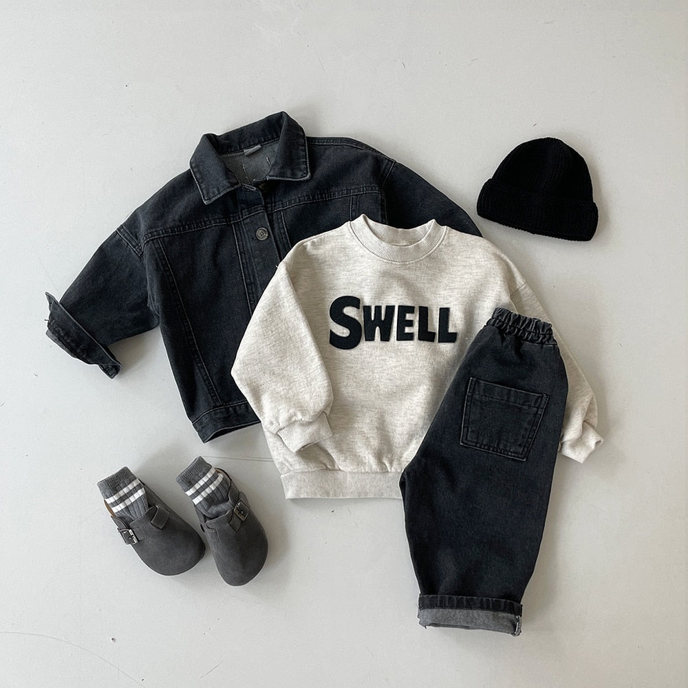 Grey Tracksuit Set for Kids (6M - 5Y) - JAC