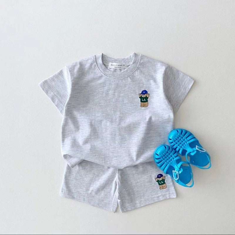 Kids Baggy T - shirt and Shorts Set in Various Colors for Boys and Girls - JAC