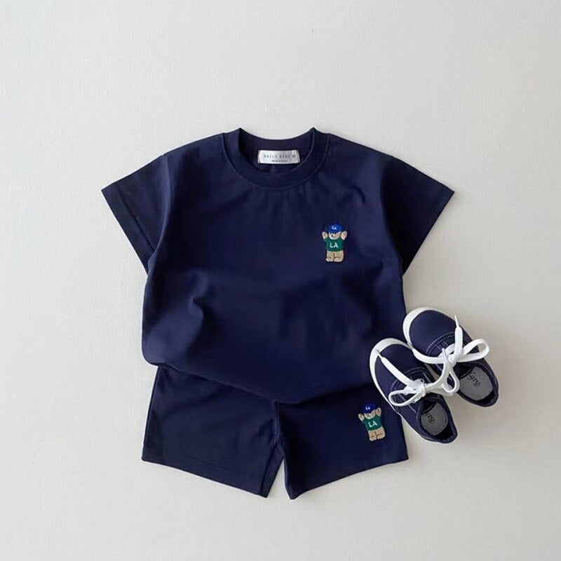 Kids Baggy T - shirt and Shorts Set in Various Colors for Boys and Girls - JAC