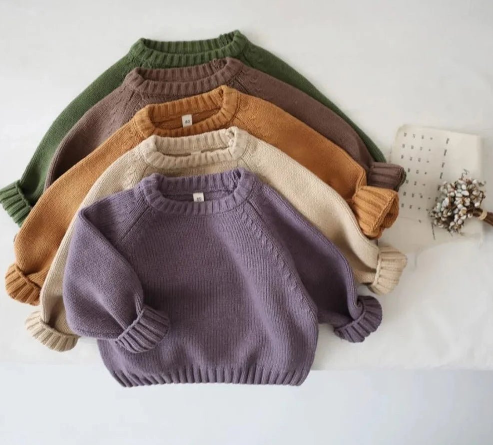 Kids' Colorful Crew Neck Sweater - JAC