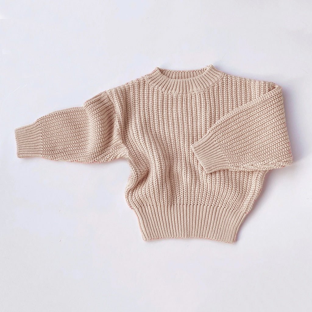 Kids Cotton Sweaters - Casual Solid Knit Pullovers for Boys and Girls - JAC