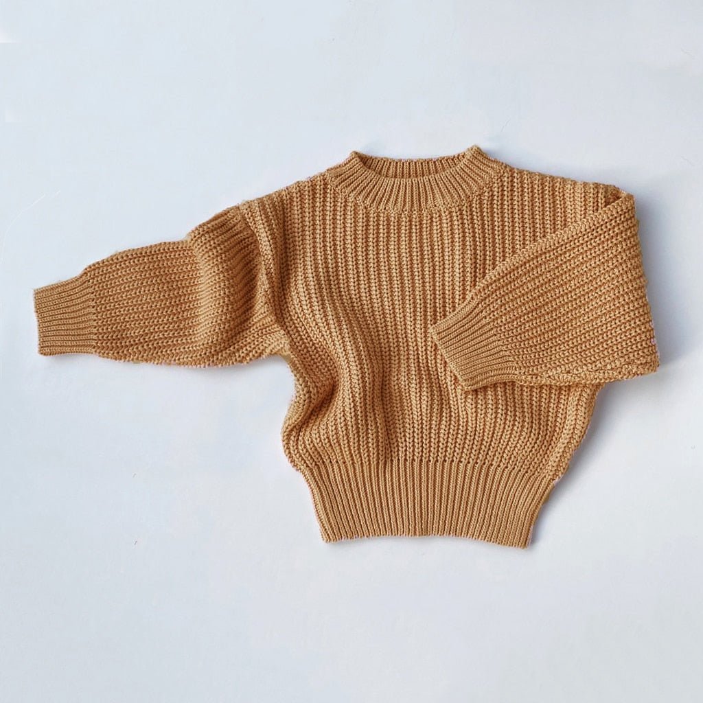 Kids Cotton Sweaters - Casual Solid Knit Pullovers for Boys and Girls - JAC