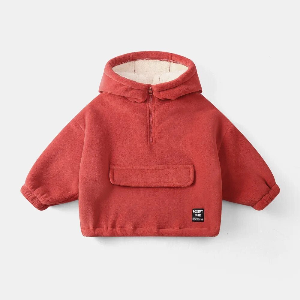 Kids' Cozy Half - Zip Fleece Hoodie - JAC