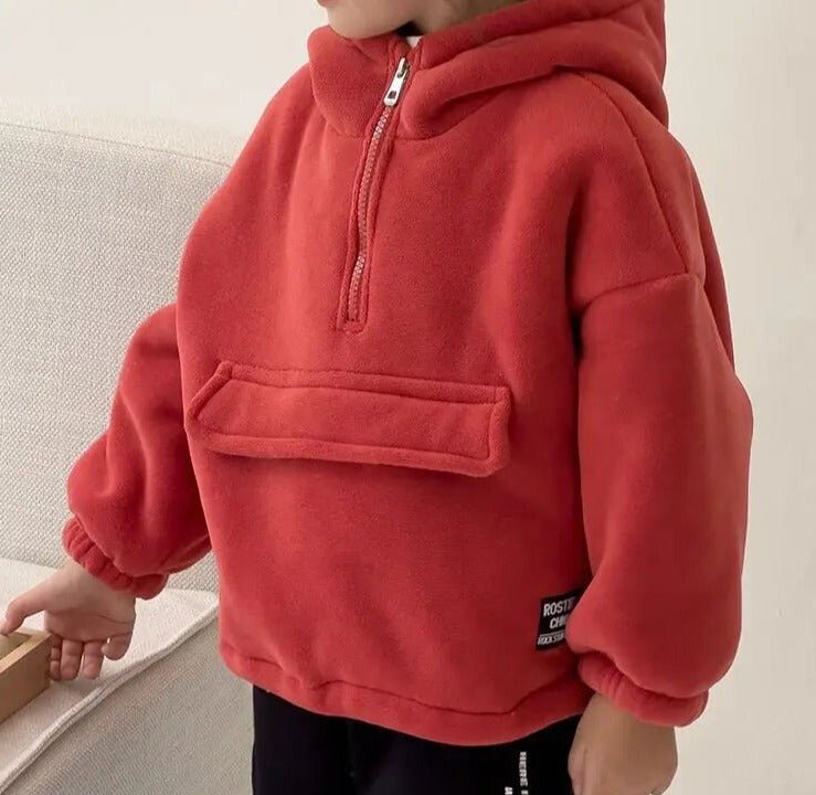 Kids' Cozy Half - Zip Fleece Hoodie - JAC