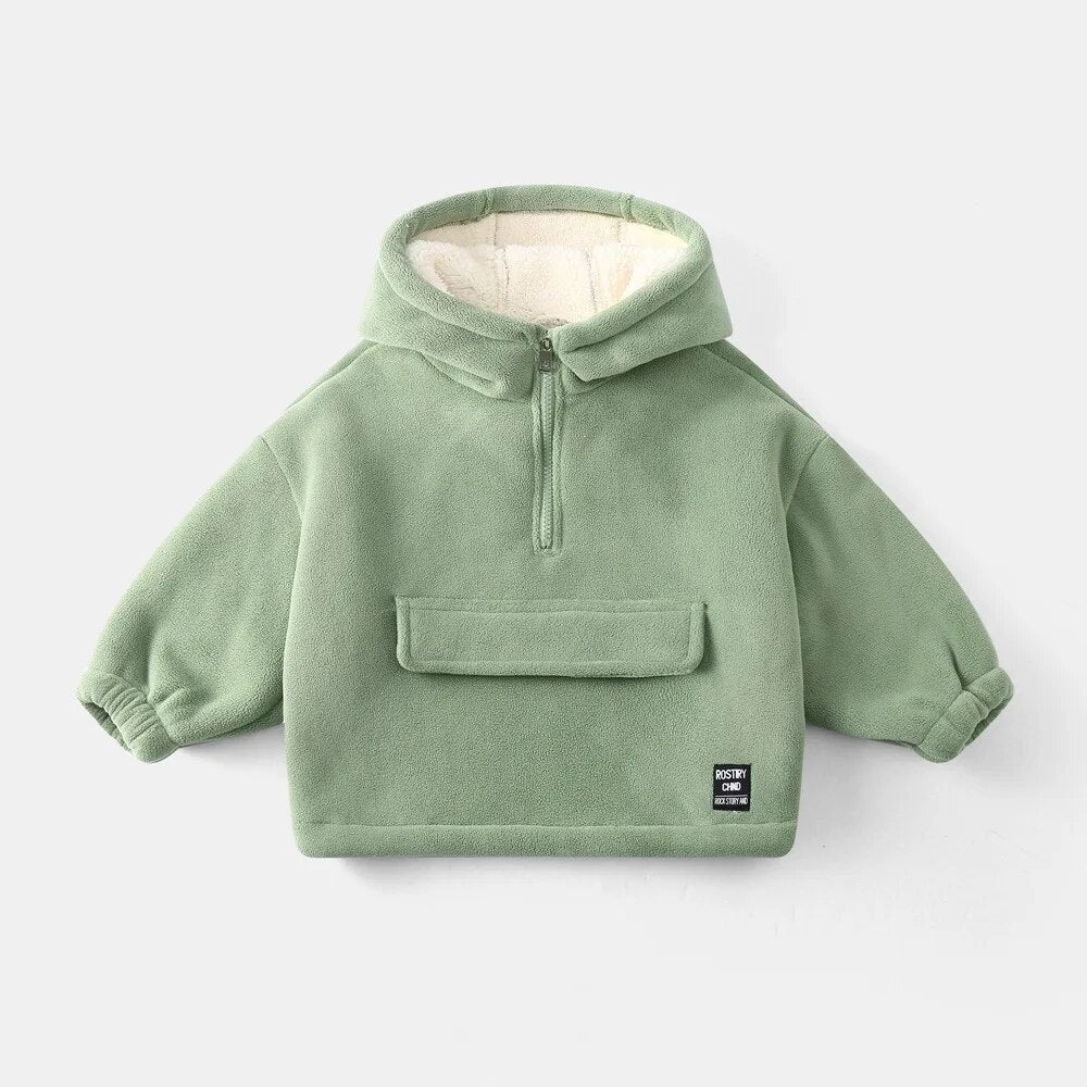 Kids' Cozy Half - Zip Fleece Hoodie - JAC