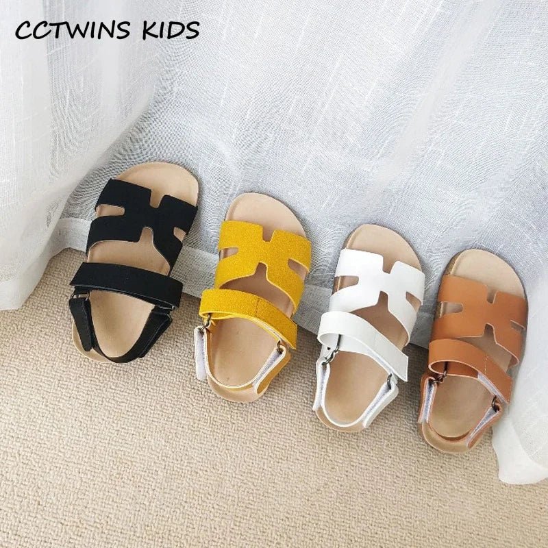 Kids Shoes New Summer Boys Girls Fashion Beach Sandals Children Retro Flats Soft Sole Solid Brand Hoop Loop Toddlers Baby Shoes - JAC