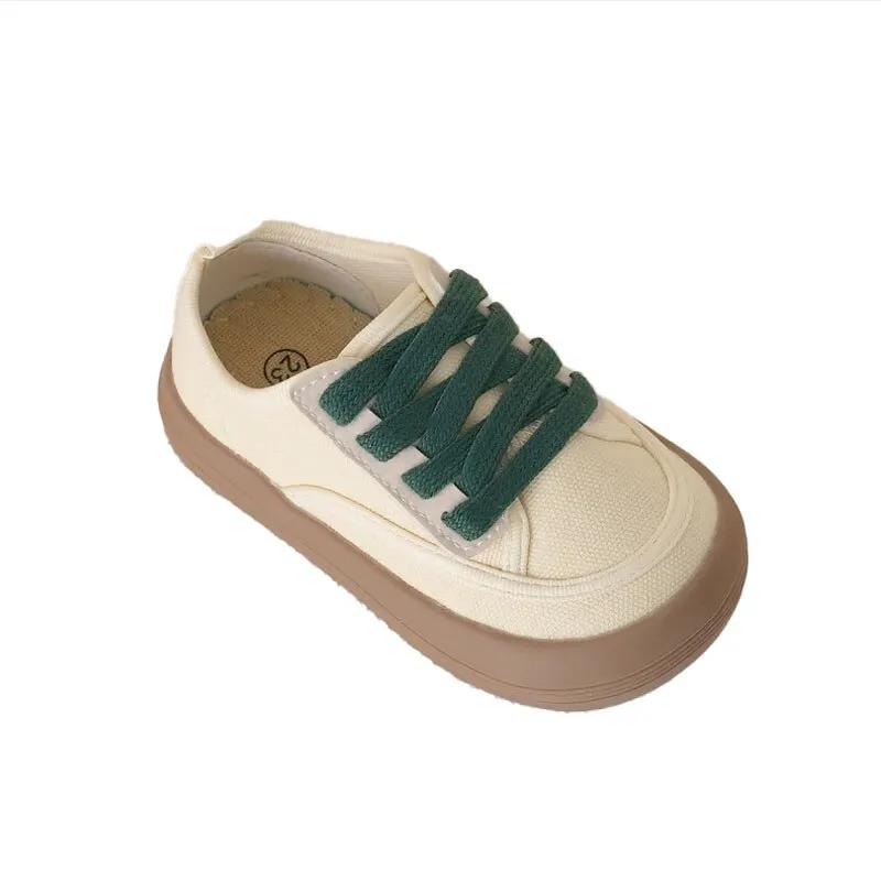 Kids Vintage Style Canvas Sneakers with Chunky Gum Sole - JAC