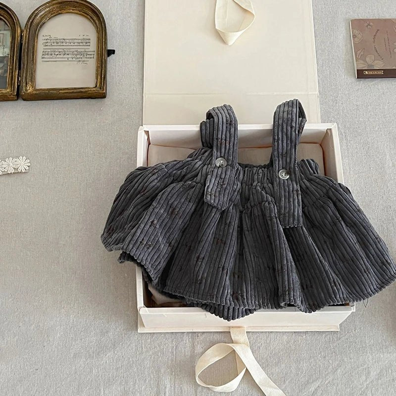 Lace Sleeve Suspender Skirt Set for Girls - JAC