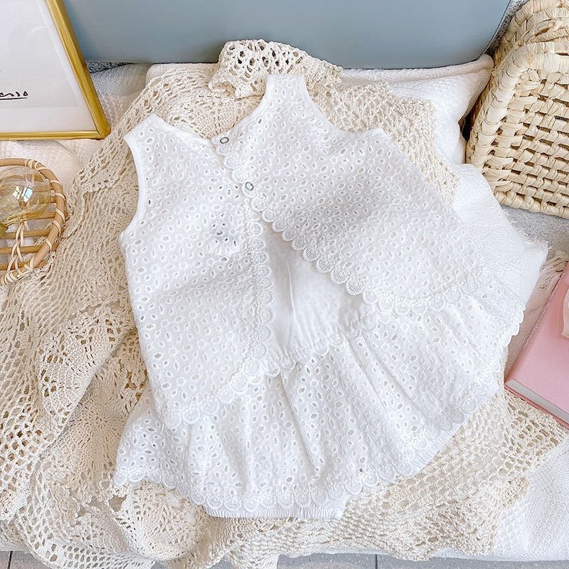 Lace Sleeveless Cotton Top and Skort - JAC