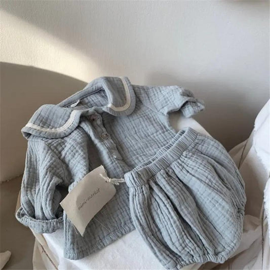 Organic Cotton Infant Bloomers, Romper, and Hat Set - JAC