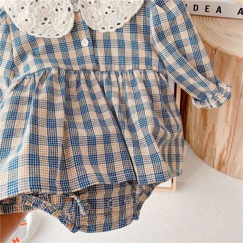 Plaid Ruffle Sleeve Cami Top and Bloomers Set for Girls - JAC